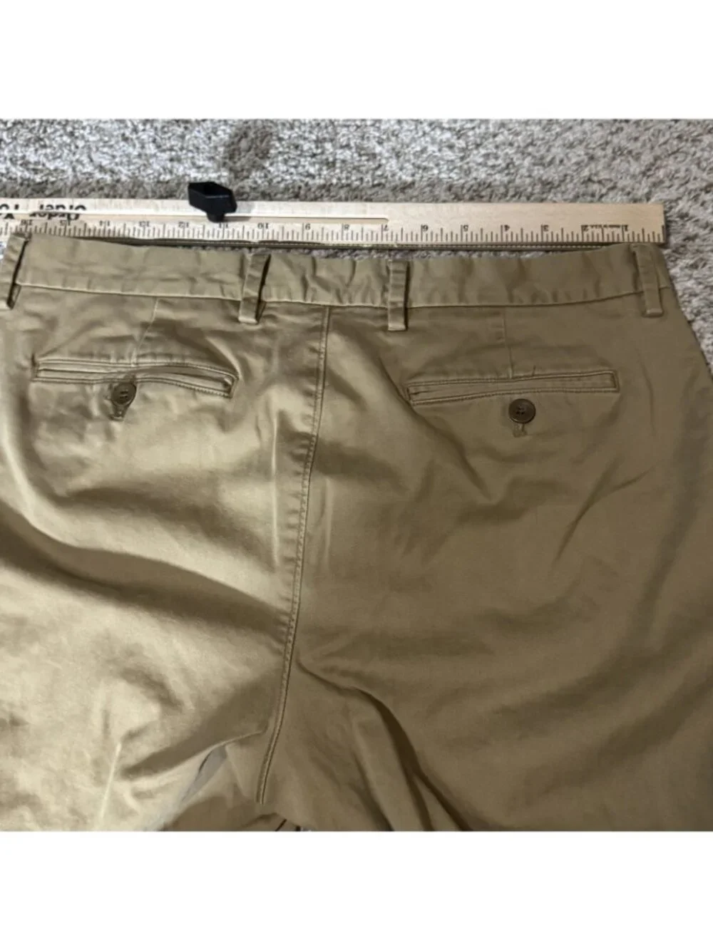 Banana Republic Khaki Chino Pants Men's 33x28 Vintage Straight Fit Stretch